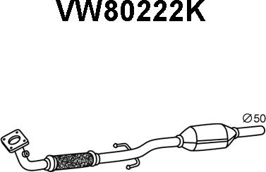Veneporte VW80222K - Катализатор autosila-amz.com
