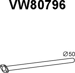 Veneporte VW80796 - Труба выхлопного газа autosila-amz.com