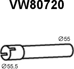 Veneporte VW80720 - Труба выхлопного газа autosila-amz.com