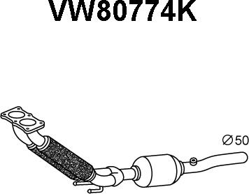Veneporte VW80774K - Катализатор autosila-amz.com