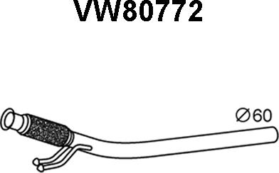 Veneporte VW80772 - Труба выхлопного газа autosila-amz.com