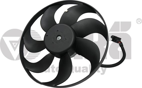 Vika 99590017701 - Вентилятор охлаждения радиатора SKODA OCTAVIA VW (Диам.345 mm) 250/60 watt autosila-amz.com
