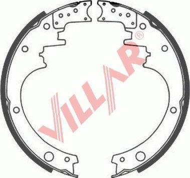 Villar 629.0554 - Комплект тормозных колодок, барабанные autosila-amz.com