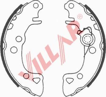 Villar 629.0518 - Комплект тормозных колодок, барабанные autosila-amz.com