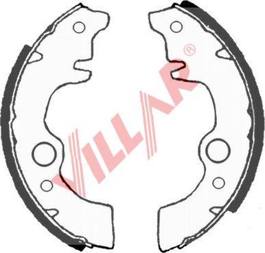 Villar 629.0571 - Комплект тормозных колодок, барабанные autosila-amz.com