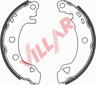 Villar 629.0578 - Комплект тормозных колодок, барабанные autosila-amz.com