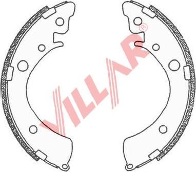 Villar 629.0697 - Комплект тормозных колодок, барабанные autosila-amz.com