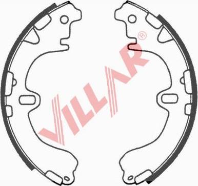 Villar 629.0661 - Комплект тормозных колодок, барабанные autosila-amz.com