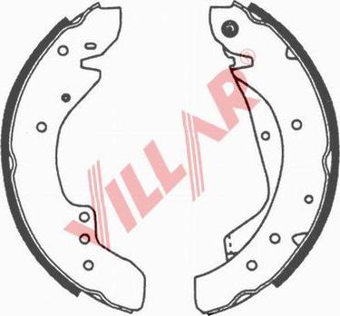 Villar 629.0662 - Комплект тормозных колодок, барабанные autosila-amz.com