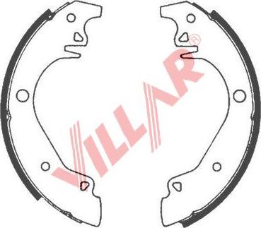 Villar 629.0601 - Комплект тормозных колодок, барабанные autosila-amz.com