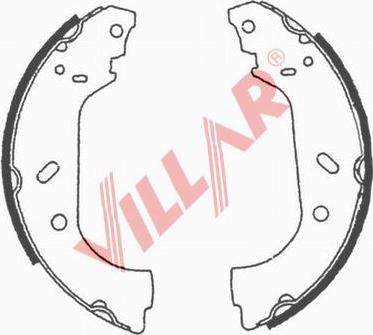 Villar 629.0639 - Комплект тормозных колодок, барабанные autosila-amz.com