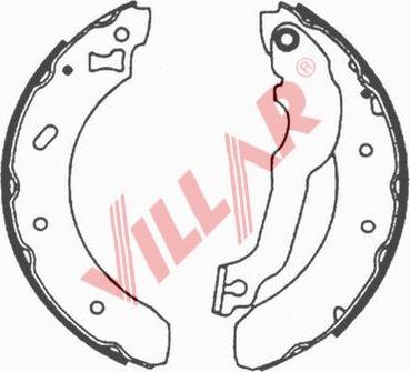 Villar 629.0629 - Комплект тормозных колодок, барабанные autosila-amz.com