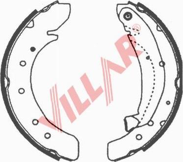 Villar 629.0626 - Комплект тормозных колодок, барабанные autosila-amz.com