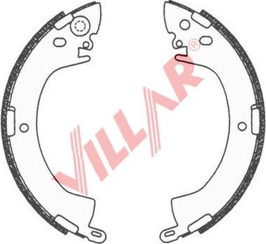 Villar 629.0674 - Комплект тормозных колодок, барабанные autosila-amz.com