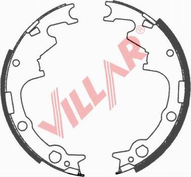 Villar 629.0678 - Комплект тормозных колодок, барабанные autosila-amz.com