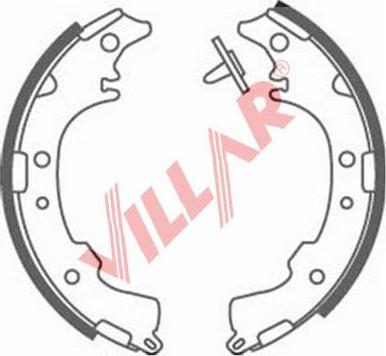 Villar 629.0893 - Комплект тормозных колодок, барабанные autosila-amz.com
