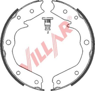 Villar 629.0850 - Комплект тормозов, ручник, парковка autosila-amz.com