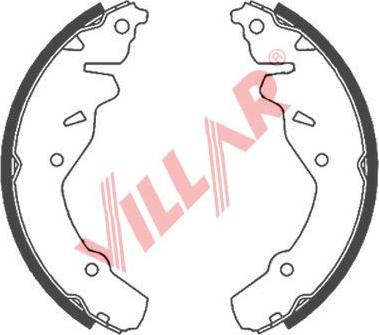 Villar 629.0861 - Комплект тормозных колодок, барабанные autosila-amz.com