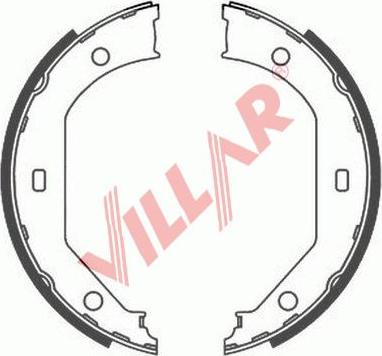 Villar 629.0810 - Комплект тормозов, ручник, парковка autosila-amz.com