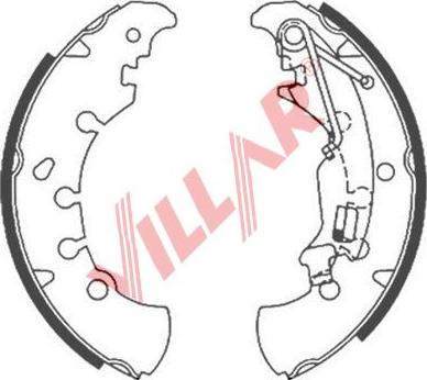 Villar 629.0885 - Комплект тормозных колодок, барабанные autosila-amz.com