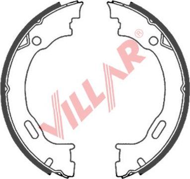 Villar 629.0836 - Комплект тормозов, ручник, парковка autosila-amz.com