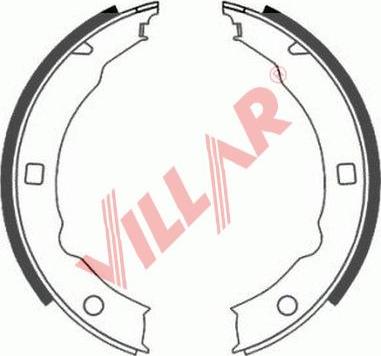 Villar 629.0795 - Комплект тормозов, ручник, парковка autosila-amz.com