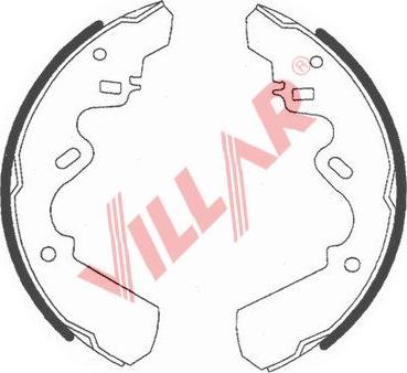 Villar 629.0745 - Комплект тормозных колодок, барабанные autosila-amz.com