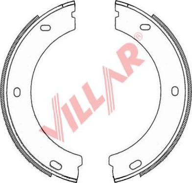 Villar 629.0758 - Комплект тормозов, ручник, парковка autosila-amz.com