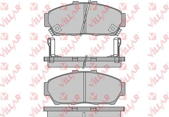 Villar 626.0993 - Тормозные колодки, дисковые, комплект autosila-amz.com