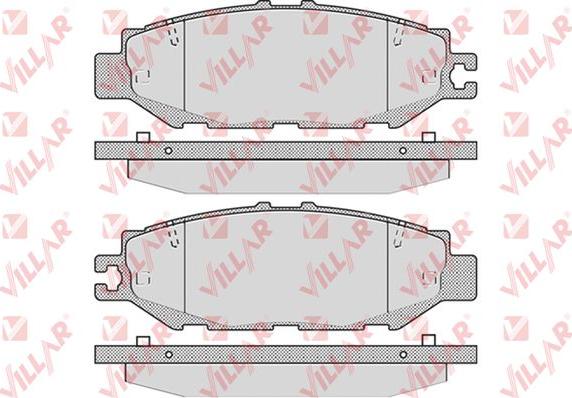 Villar 626.0939 - Тормозные колодки, дисковые, комплект autosila-amz.com