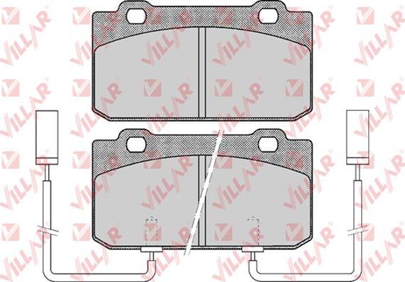 Villar 626.0442 - Тормозные колодки, дисковые, комплект autosila-amz.com