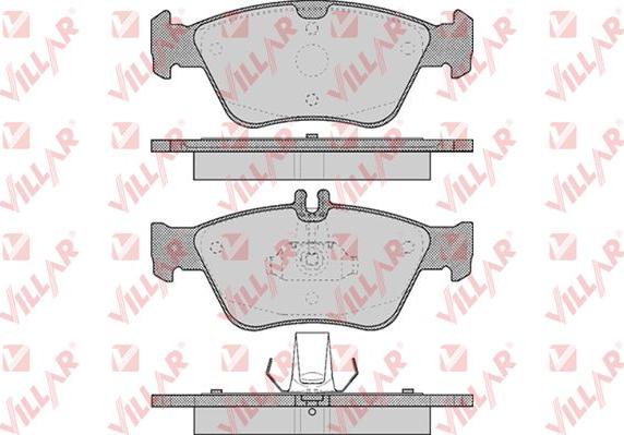 Villar 626.0409 - Тормозные колодки, дисковые, комплект autosila-amz.com