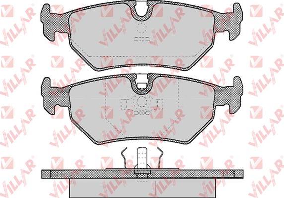 Villar 626.0418 - Тормозные колодки, дисковые, комплект autosila-amz.com