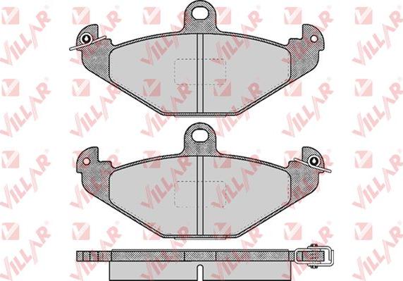 Villar 626.0427 - Тормозные колодки, дисковые, комплект autosila-amz.com