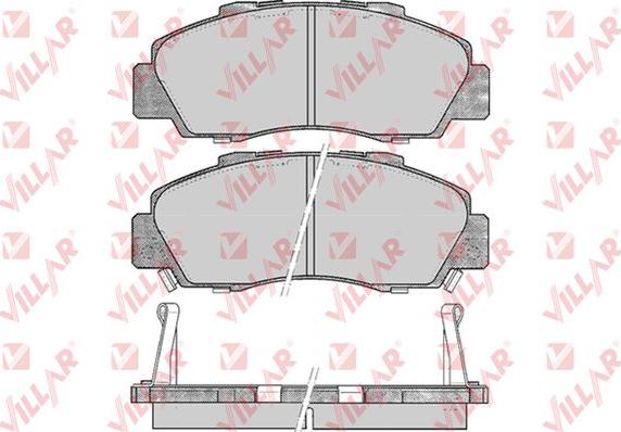 Villar 626.0472 - Тормозные колодки, дисковые, комплект autosila-amz.com