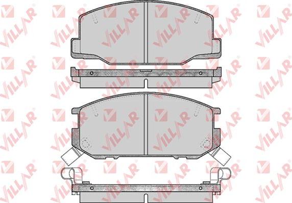 Villar 626.0553 - Тормозные колодки, дисковые, комплект autosila-amz.com