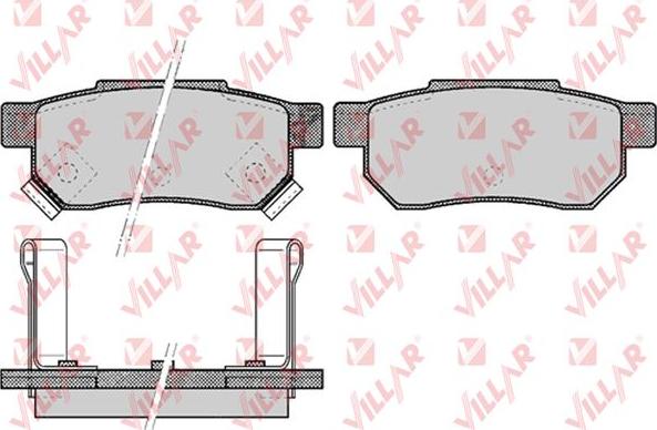 Villar 626.0507 - Тормозные колодки, дисковые, комплект autosila-amz.com