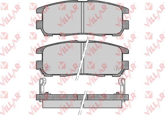 Villar 626.0524 - Тормозные колодки, дисковые, комплект autosila-amz.com