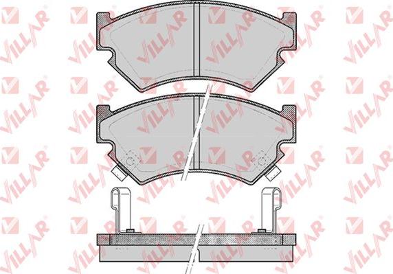 Villar 626.0521 - Тормозные колодки, дисковые, комплект autosila-amz.com