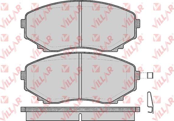 Villar 626.0570 - Тормозные колодки, дисковые, комплект autosila-amz.com