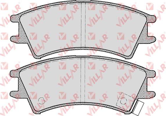 Villar 626.0695 - Тормозные колодки, дисковые, комплект autosila-amz.com