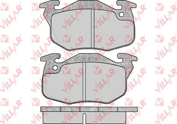 Villar 626.0642 - Тормозные колодки, дисковые, комплект autosila-amz.com