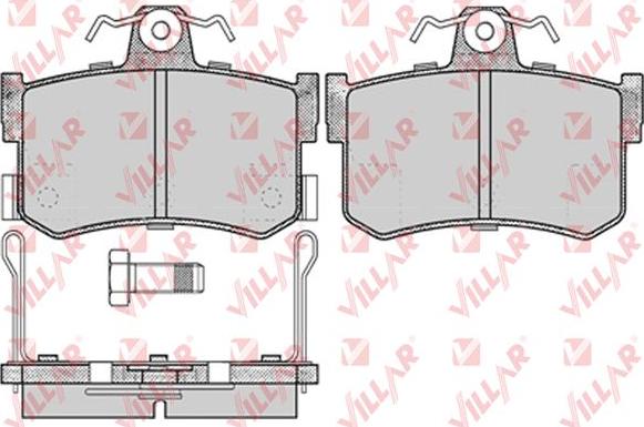 Villar 626.0654 - Тормозные колодки, дисковые, комплект autosila-amz.com