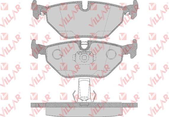 Villar 626.0650 - Тормозные колодки, дисковые, комплект autosila-amz.com