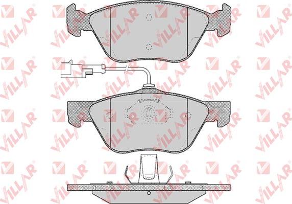 Villar 626.0614 - Тормозные колодки, дисковые, комплект autosila-amz.com