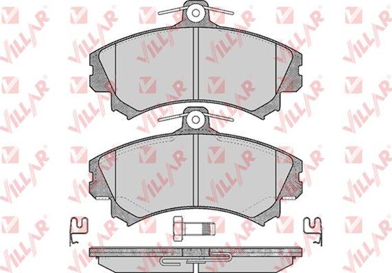 Villar 626.0615 - Тормозные колодки, дисковые, комплект autosila-amz.com