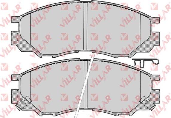 Villar 626.0686 - Тормозные колодки, дисковые, комплект autosila-amz.com