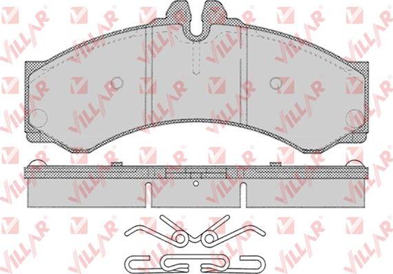 Villar 626.0633 - Тормозные колодки, дисковые, комплект autosila-amz.com