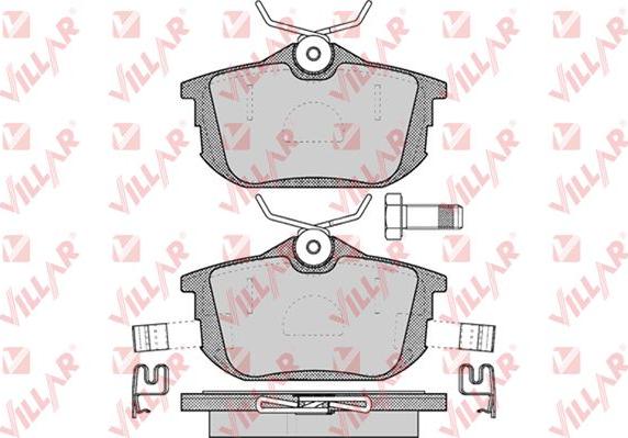 Villar 626.0621 - Тормозные колодки, дисковые, комплект autosila-amz.com