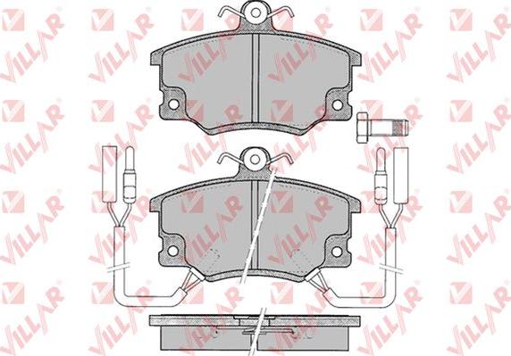 Villar 626.0096 - Тормозные колодки, дисковые, комплект autosila-amz.com